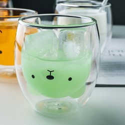 Hwagui-Double Wall Glass Cup - Bear Model 250ML/8.4OZ