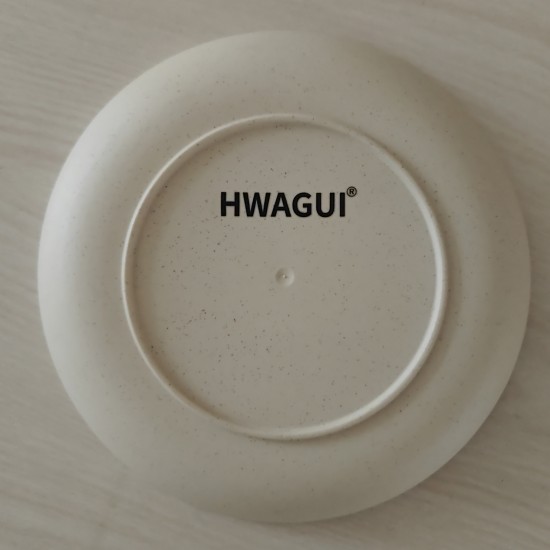 HwaGui Ceramic Plate Moonstone | 8.5 inch Ceramic Serving Plate made from Stoneware | Dishwasher, Microwave, Freezer, and Oven Safe | Perfect for Kitchen Entertainment 