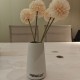 HwaGui Tall Matt White Ceramic Vase for Flowers & Pampas Grass, Classic Rustic Style Decorative Vases for Home Decor Table Centerpieces 