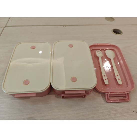 HwaGui Adult Lunch Bento Box Lunch Containers with 2 Sauce Containers & Utensil Set