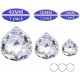 HwaGui Set of 3 Clear Crystal Ball Includes 20/30/40mm Faceted Prism Balls Suncatcher for Ceiling Lighting Chandelier Hanging Decorating 