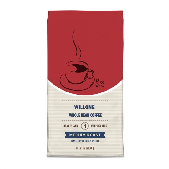 WILLONE  Barista Gran Crema Whole Bean Coffee Blend, Medium Espresso Roast